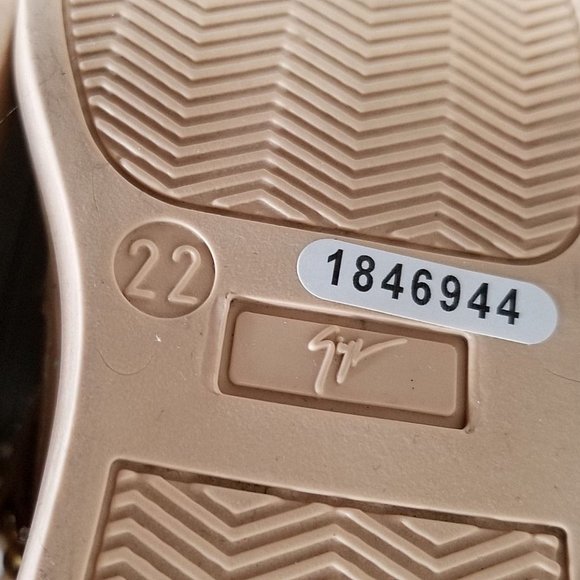 Giuseppe Zanotti Leather Crystal-Strap High-Top Sneaker, Toddler Size 6.5 / 22 - Picture 8 of 8